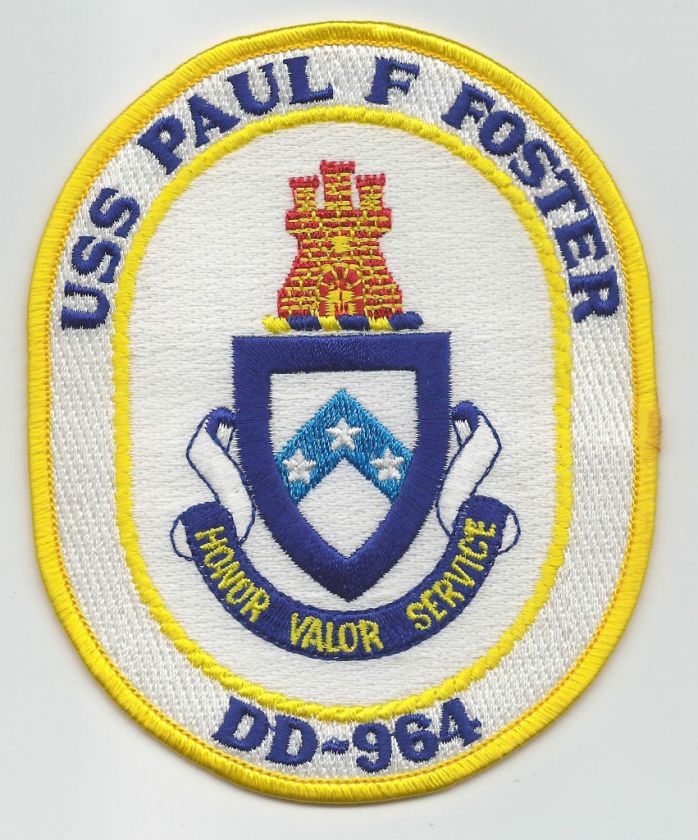 DD 964 USS PAUL F. FOSTER patch  