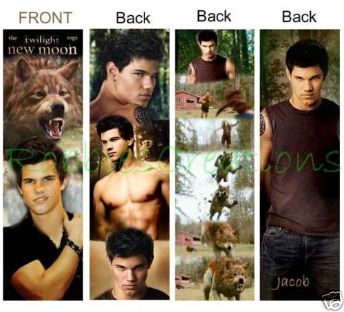 JACOB Black Twilight NEW MOON BOOKMARK Edward poster  