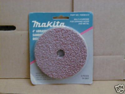 NIP** Makita 4 Abrasive Sanding Disc 24 Grit  