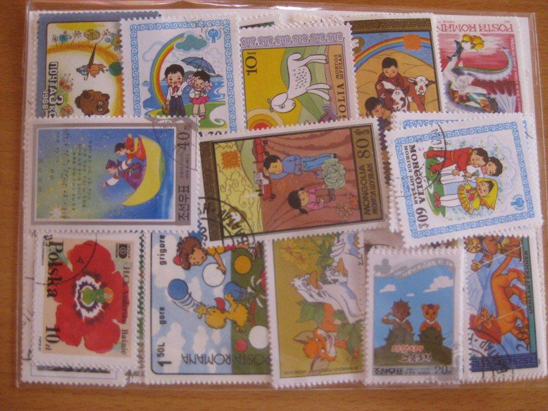 111 verschiedene Briefmarken Walt Disney , Comic , Kinder , Cartoon 