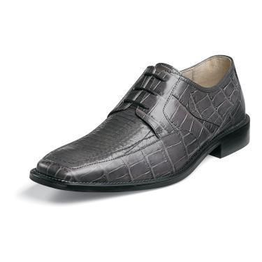 Mens Stacy Adams BARNETT Snakeskin Leather Shoes Black Gray Brown 