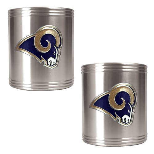 NFL 2pc Stainless Steel Can Holder Set   Pick NFC Team  