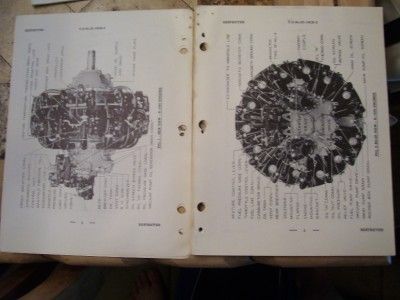 ORIG 1943 R 1830 TWIN WASP SERVICE INSTR FLIGHT MANUAL  