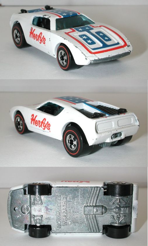 Redline Hotwheels 1975 White Warpath Herfys Edition  