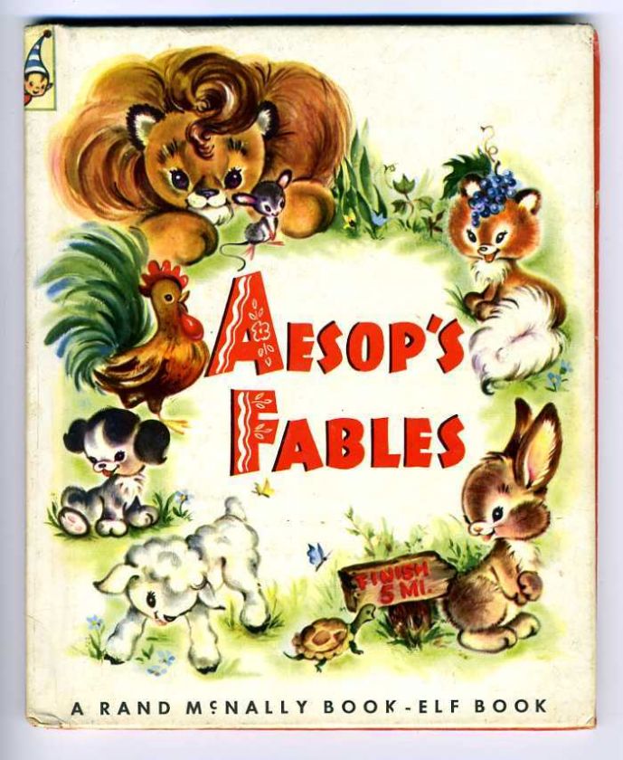 1952 AESOPS FABLES Rand McNally Elf Book  