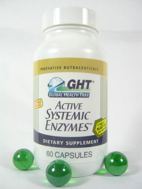 Global Health Trax GHT Active Systemic Enzymes Pain Inflammation 