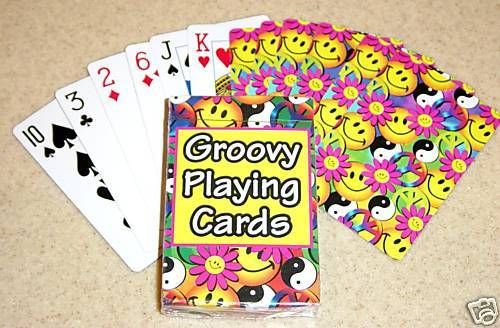 PEACE GROOVY 60S RETRO VINTAGE PLAYING CARDS 12 DECKS  