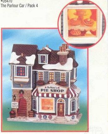   Corners ARLINES PIE SHOP Bakery Christmas Village House Building