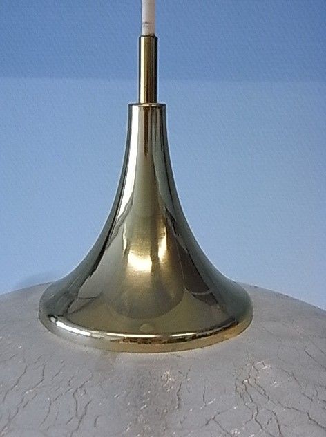 MID CENTIRY ICE GLASS UFO LAMP 1960s LA2/131  