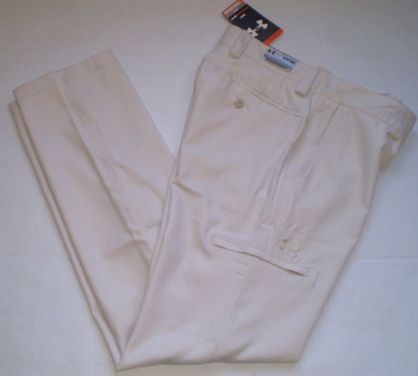 Under Armour Golf Pants 30/32 All Season New Moisture Wicking Stone 