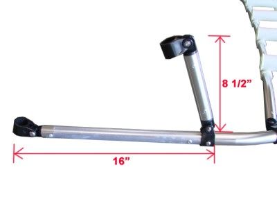   on all standard bimini tops anodized aluminum frame 6 rod holders