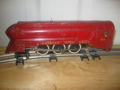 AMERICAN FLYER CIRCUS 353 LOCOMOTIVE TRAINS B O ENGINE VINTAGE RARE 