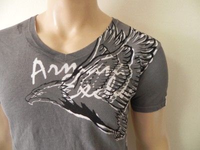   Armani Exchange AX Mens Slim/Muscle Fit Graphic V Neck Shirt  