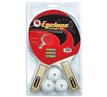 MARTIN KILPATRICK CYCLONE 2 PLAYER PING PONG PADDLE SET  