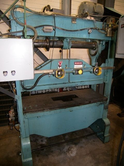   60 Ton ROUSSELLE Flywheel Type Straight Side Double Crank Press 63