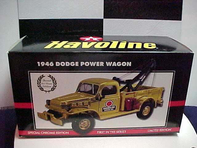 CHROME 1946 DODGE POWER WAGON WRECKER 1/25 ERTL TRUCK  