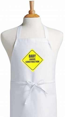 Baby Under Construction Apron For Expectant Moms  