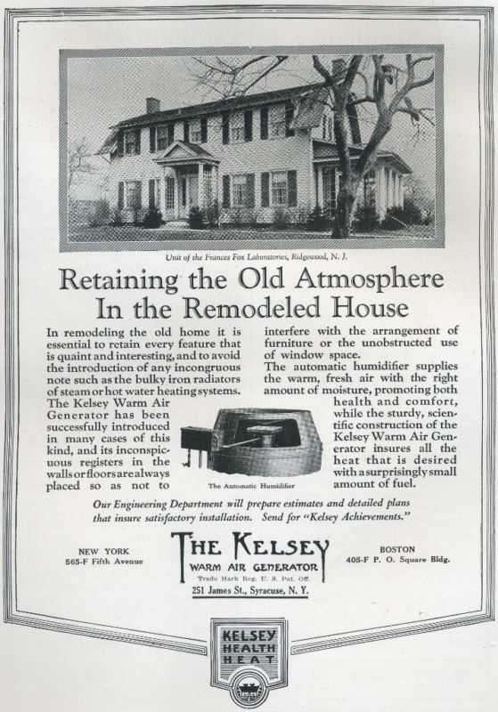 1923 Vintage Ad RIDGEWOOD NJ Frances Fox Lab House  