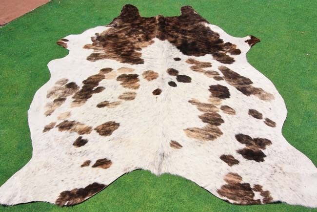 New Cowhide Rug Cowskin Mad Cow Town Hide Skin Leather Bull Carpet 