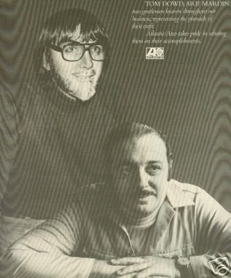 TOM DOWD and ARIF MARDIN Rare 1977 PROMO POSTER AD  