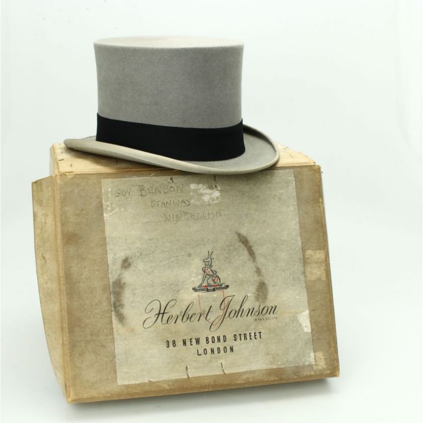 Scott & Co. Vintage Gents Grey Morning Suit Top Hat  