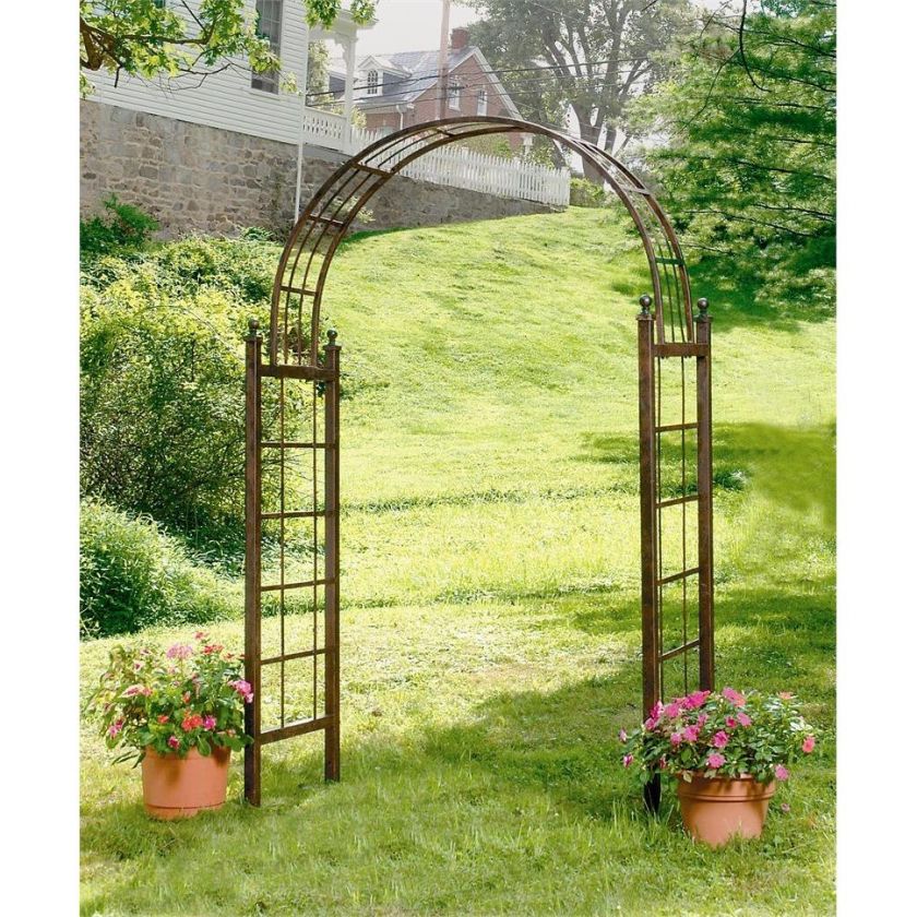 DEER PARK IRONWORKS LATTICE ARCH AR114 DECORATIVE ARBOR 702085400323 