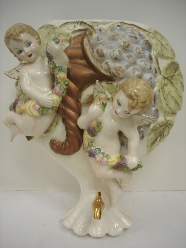 VINTAGE ARNELS CERAMIC ANGELS WALL DECOR STUNNING   