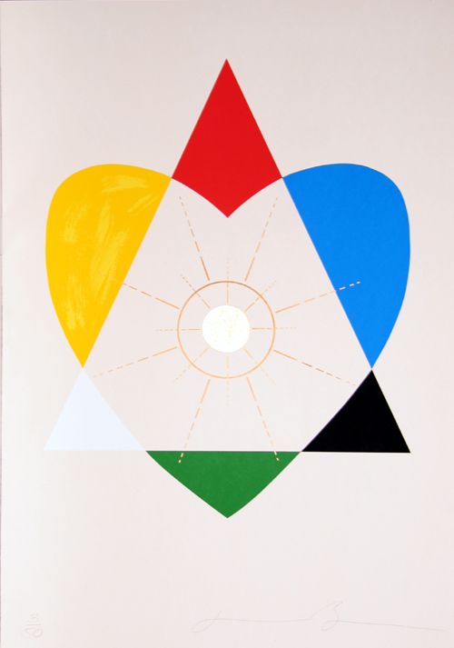 Jonathan Borofsky, The Balance of Love, Silkscreen  