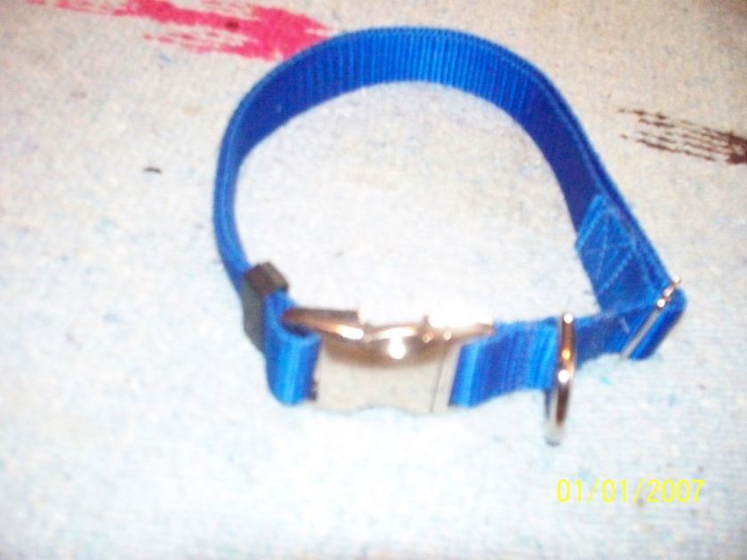 Adjustable Dog Collar Metal Side Release Buckles Tuff  