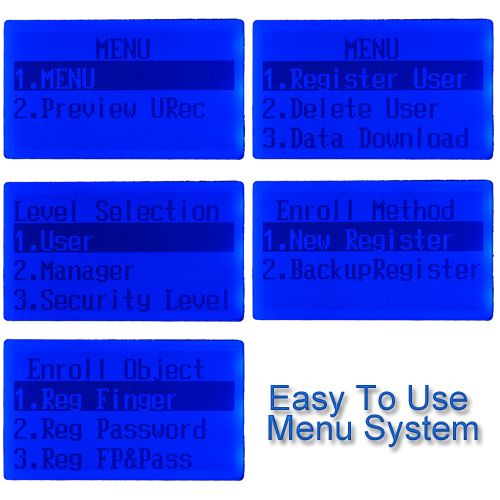 Fingerprint Time Attendance Access System Data Recorder  