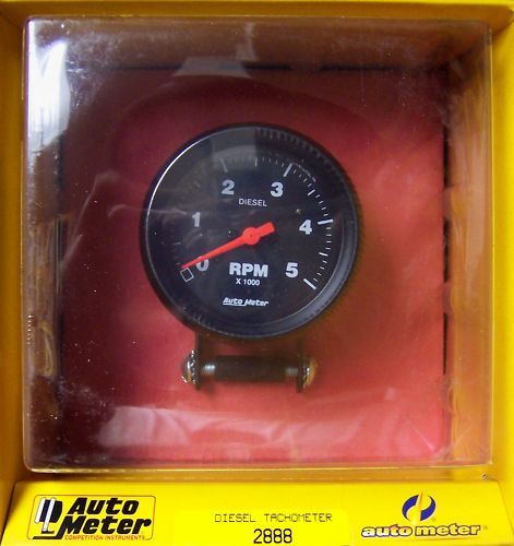 AUTOMETER DIESEL MINI TACHOMETER TACH 2 5/8 GAUGE  