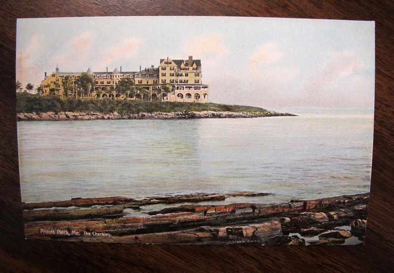 CHECKLEY HOTEL PROUTS NECK SCARBOROUGH MAINE Postcard  