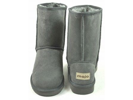 WOMENS GIRLS DESIGNER MOJO SHORT SNUGG SUEDE FUR FLAT WINTER BOOTS 