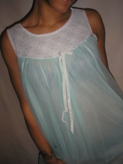 The 60s BABYDOLL nylon nightie  