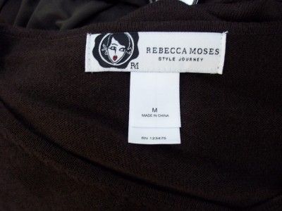 REBECCA MOSES BROWN SWEATER SIZE MEDIUM  