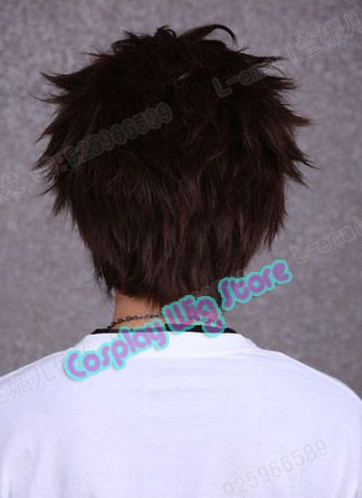 Togainu no chi Short Brown Anime Cosplay Hair Wig  