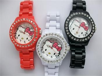 ALL NEW Hellokitty Plastic Band Wrist Watch For Ladies/Girls unisex 6 