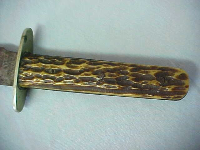   KNIFE Challenge Cutlery Co w Sheath Antique Vintage Fighting  