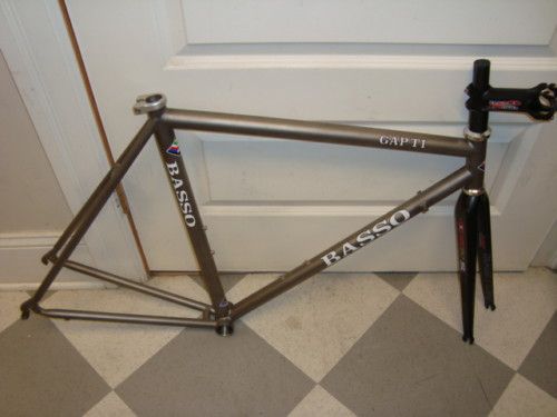 NEW 1994 Basso Gap Titanium 53cm c/t  frame carbon fork  