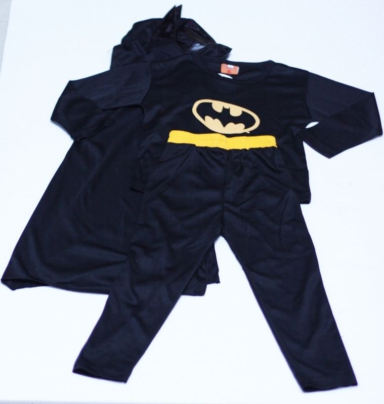 XMAS Christmas Gift Batman Hero Outfit Boys Kids Party Costume Present 