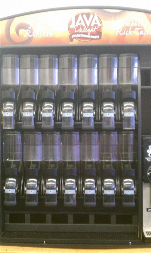 COFFEE BEAN DISPLAY DISPENSER W/14 NEW LEAF DISPENSERS  