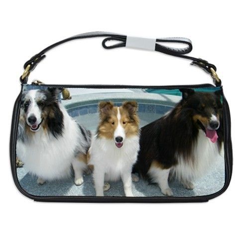 Shetland Sheepdog Sheltie Dog Puppy Puppies #7 Shoulder Clutch Bag 