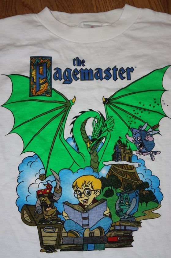 XL * NOS vtg 1994 THE PAGEMASTER movie shirt *  