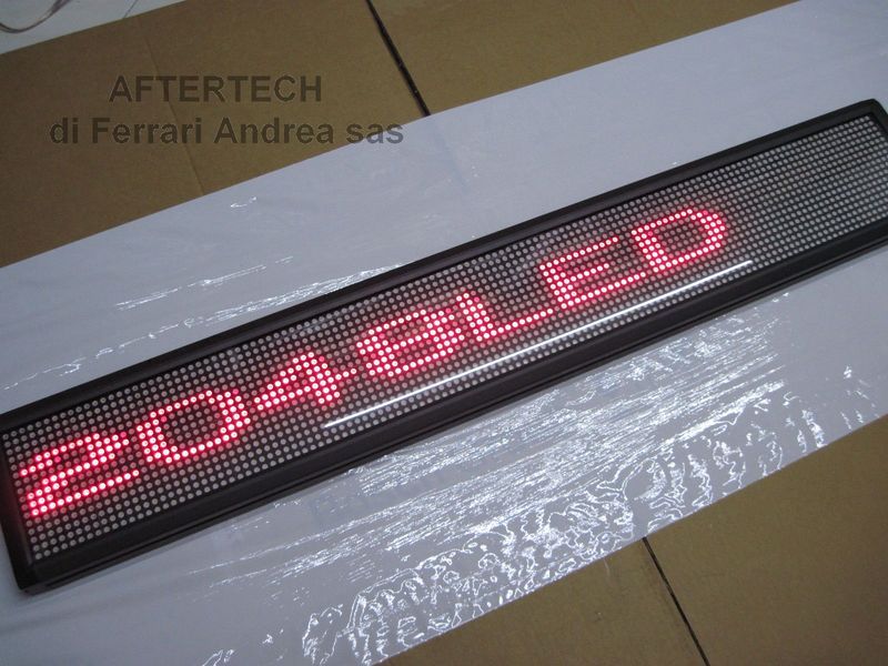 LED MOVING SIGN MESSAGE TESTO SCORREVOLE A LED 3 COLORI  