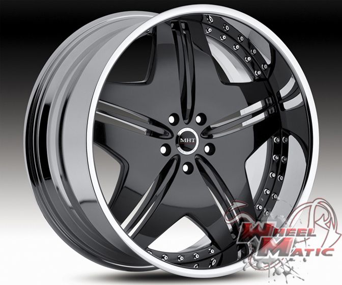   set of 4 wheels size 20x9 10 bolt pattern 5x120 offset 18 finish black