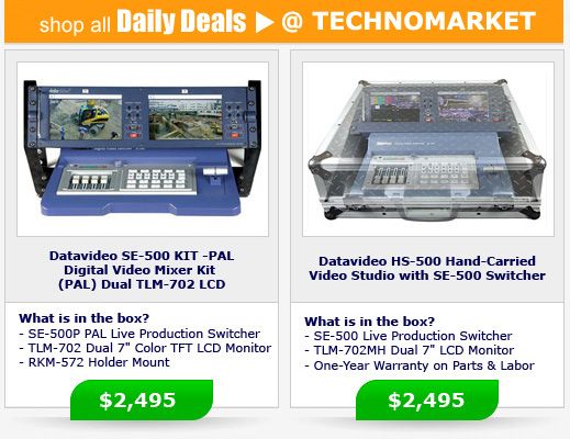   * Datavideo SE 500 KIT  NTSC Digital Video Mixer Kit Dual TLM 702 LCD