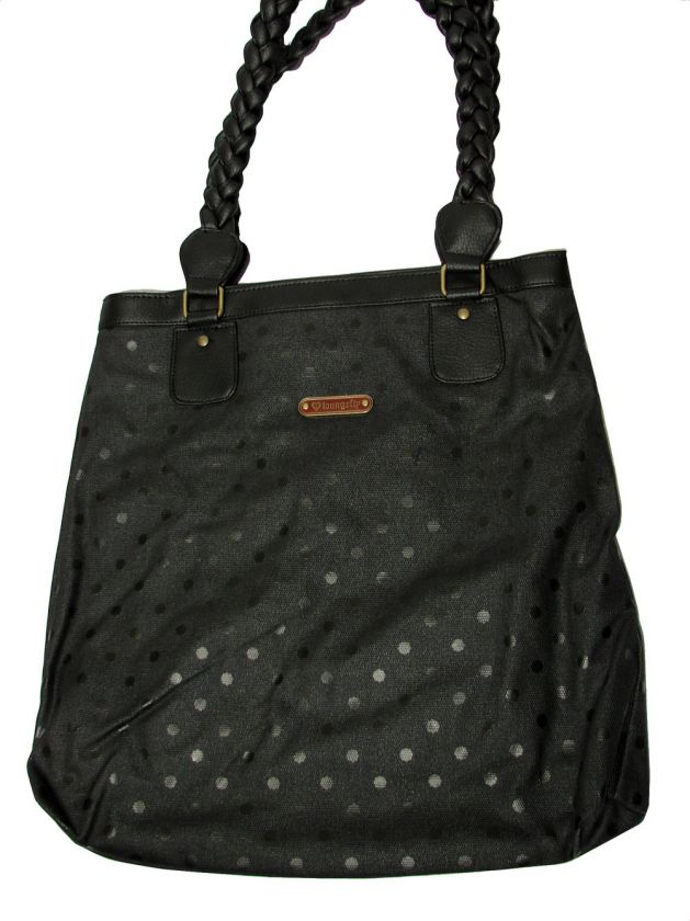 Loungefly Sugar Skulls Polka Dot Tote Handbag Black  