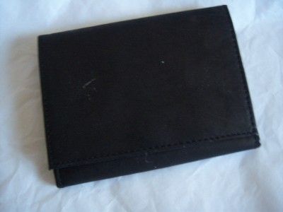 Mundi Black Card & Coin Leather Wallet  