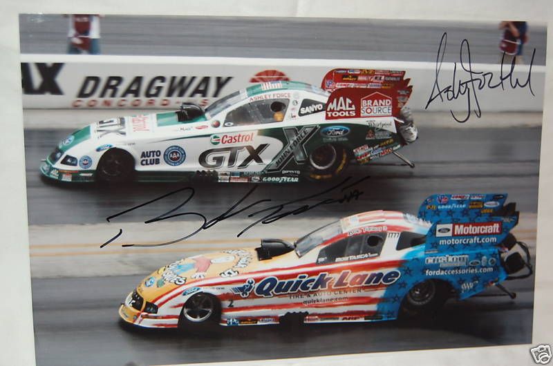 ASHLEY FORCE & BOB TASCA III13X18 GTX/QUICK LANE PHOTO  