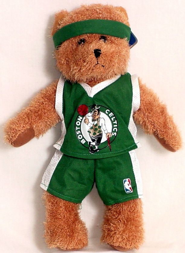 BOSTON CELTICS 14 POINT GUARD TEDDY BEAR W/ HEADBAND  